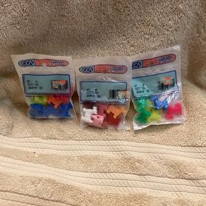 NEW 3 Packages Scotty Dog Pony Costume Seed Beads Lot Neon Rainbow Pastel